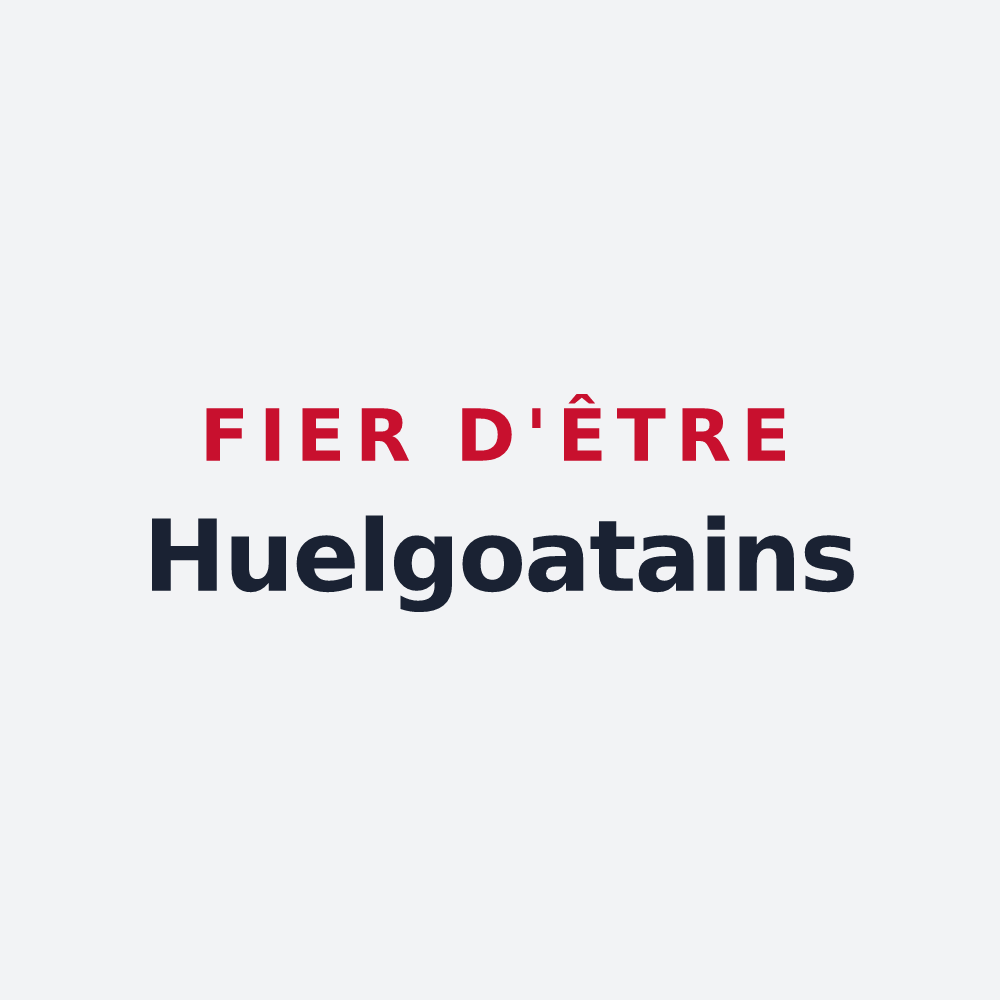 Poster « Fier d'être Huelgoatains » — design pour Huelgoat