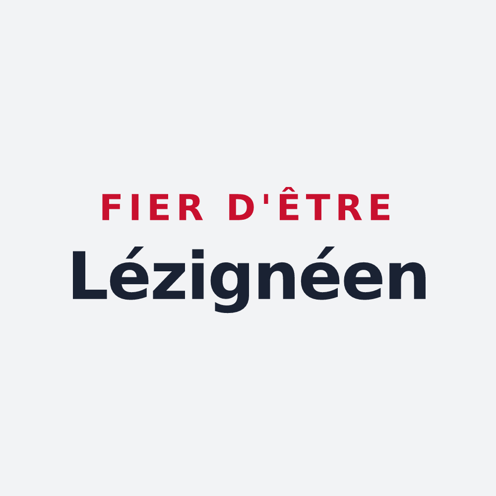 Poster « Fier d'être Lézignéen » — design pour Huillé-Lézigné
