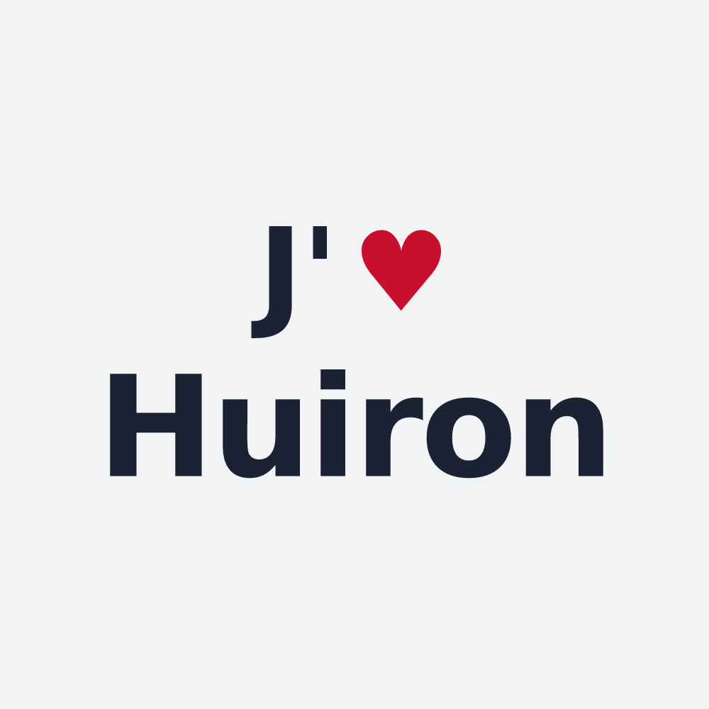 Poster personnalisé Huiron — design J'aime Huiron
