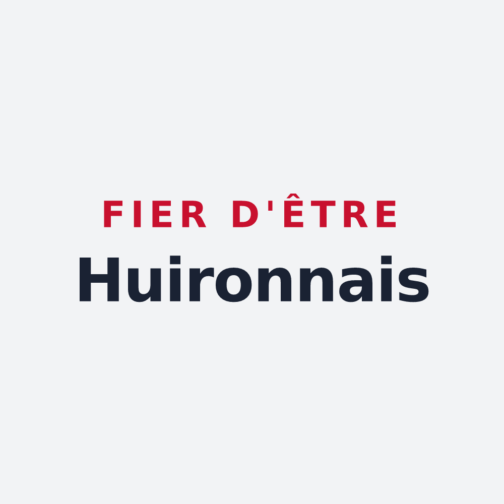 Poster « Fier d'être Huironnais » — design pour Huiron