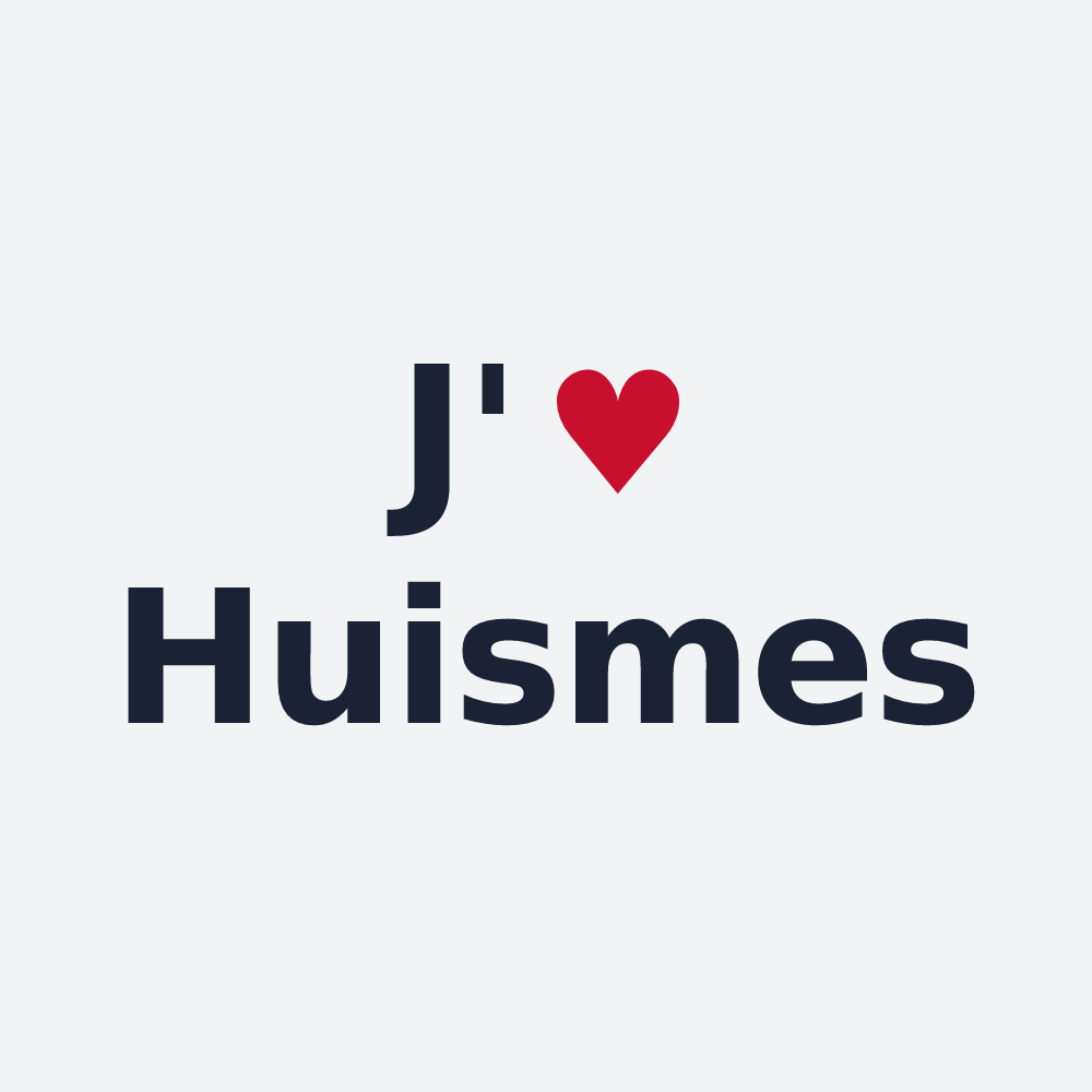 Poster personnalisé Huismes — design J'aime Huismes