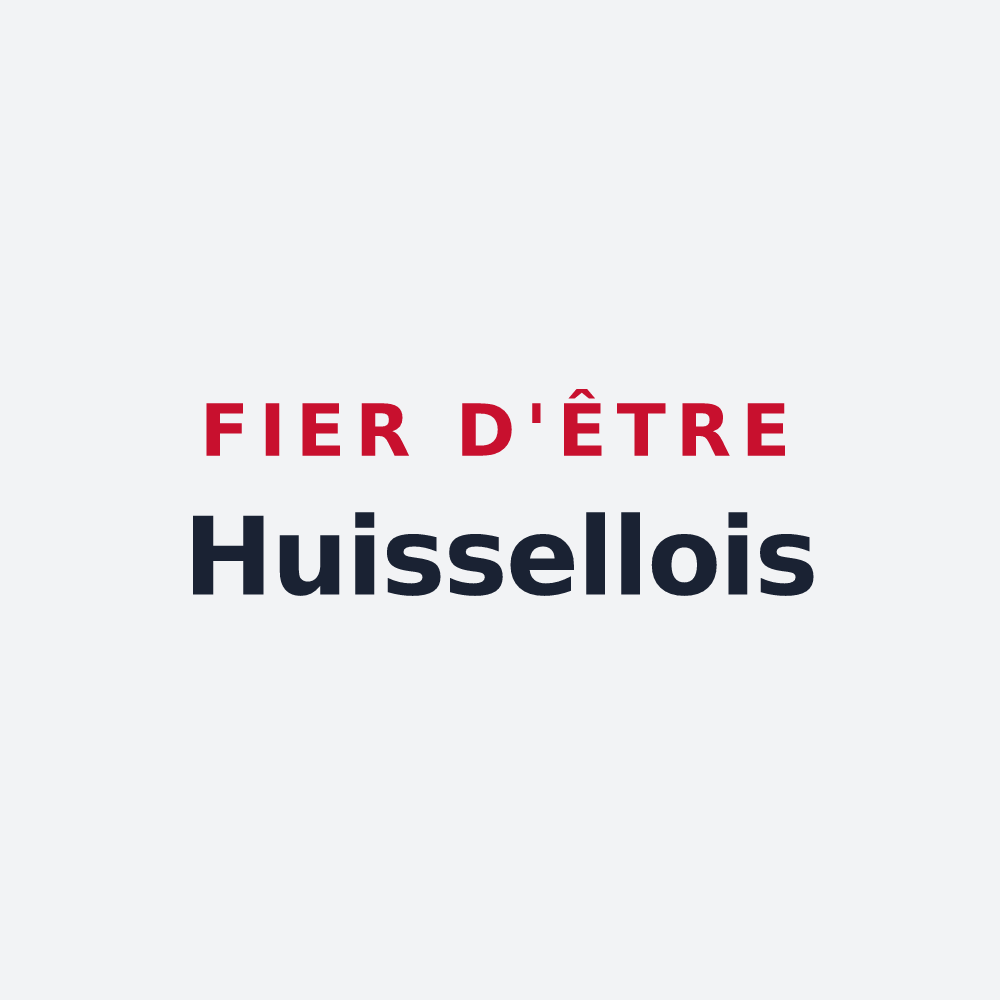 Poster « Fier d'être Huissellois » — design pour Huisseau-sur-Cosson