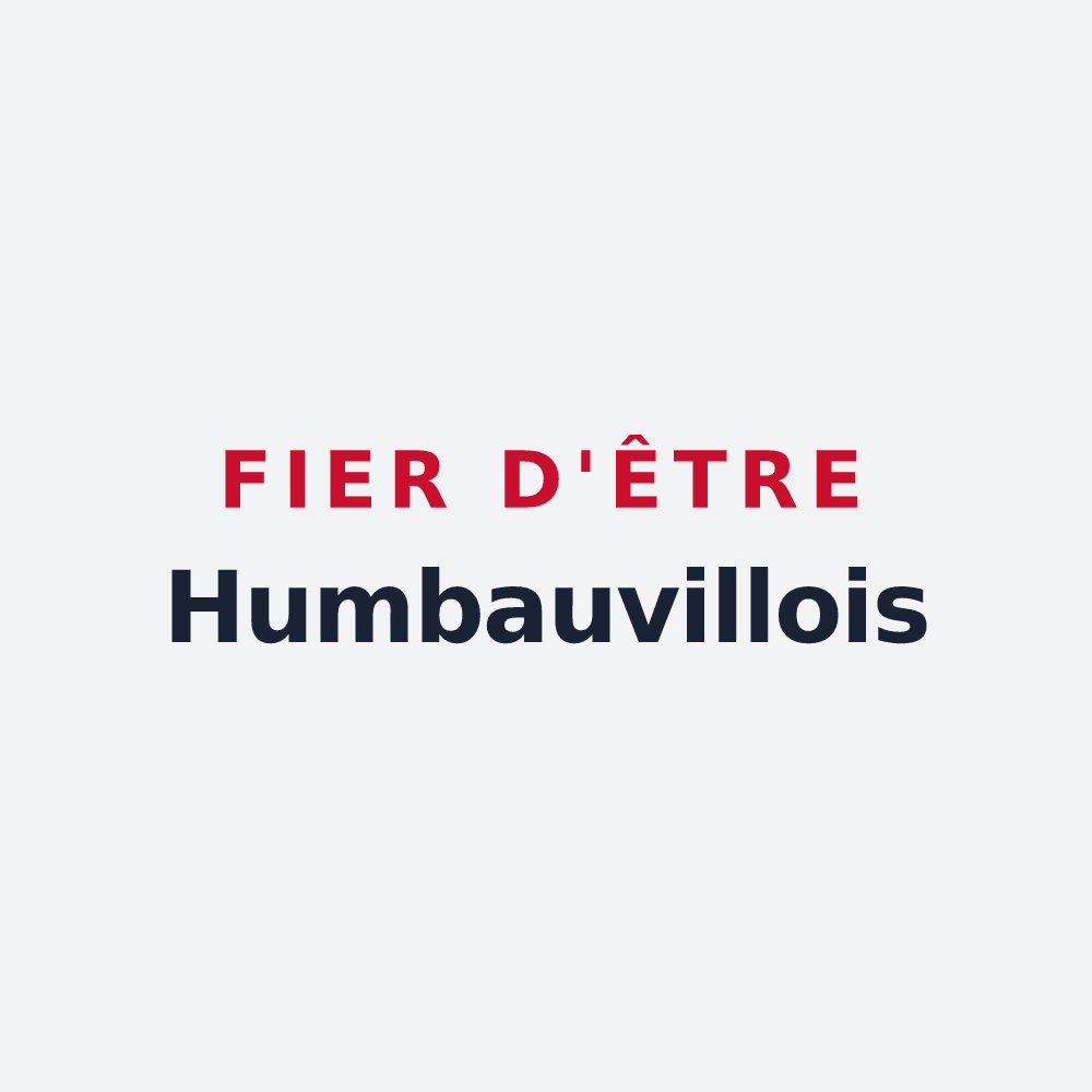 Poster « Fier d'être Humbauvillois » — design pour Humbauville
