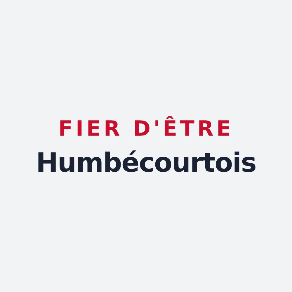 Poster « Fier d'être Humbécourtois » — design pour Humbécourt