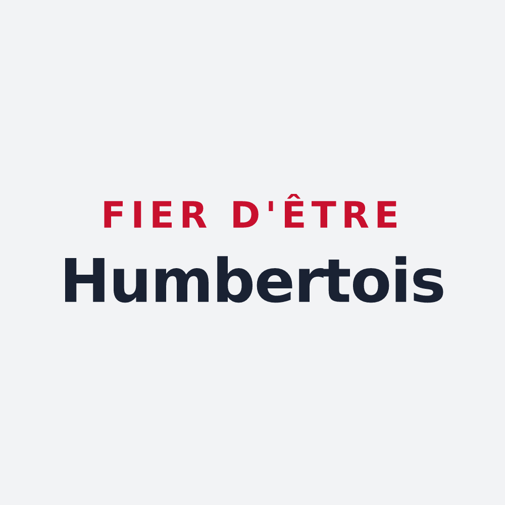 Poster « Fier d'être Humbertois » — design pour Humbert