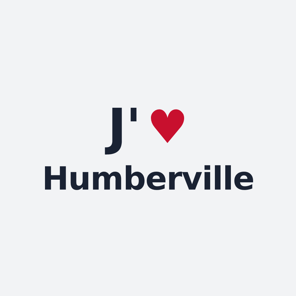 Poster personnalisé Humberville — design J'aime Humberville