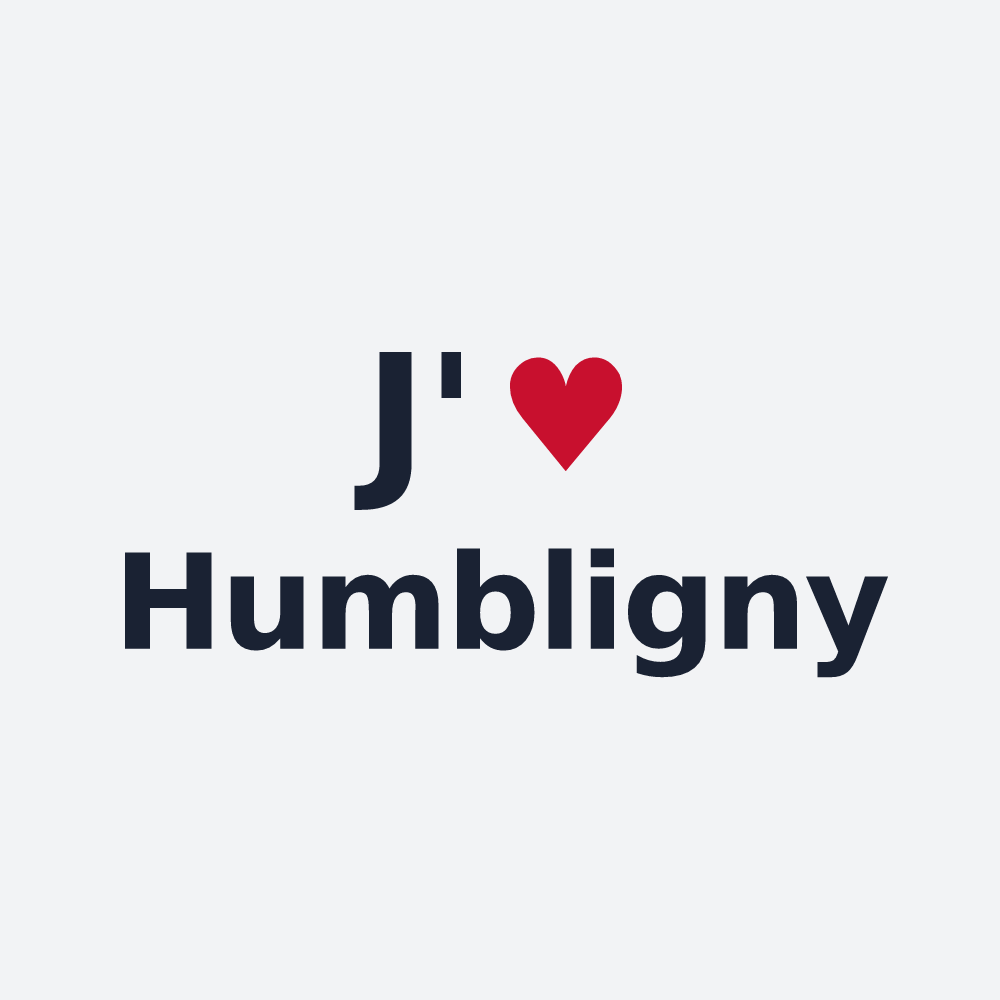 Poster personnalisé Humbligny — design J'aime Humbligny