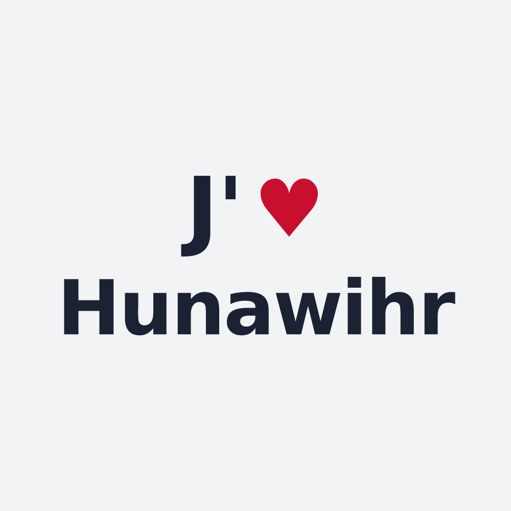 Poster personnalisé Hunawihr — design J'aime Hunawihr