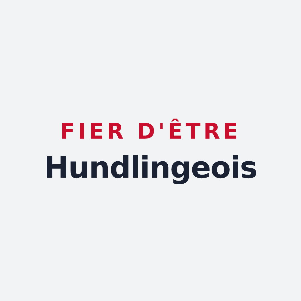 Poster « Fier d'être Hundlingeois » — design pour Hundling
