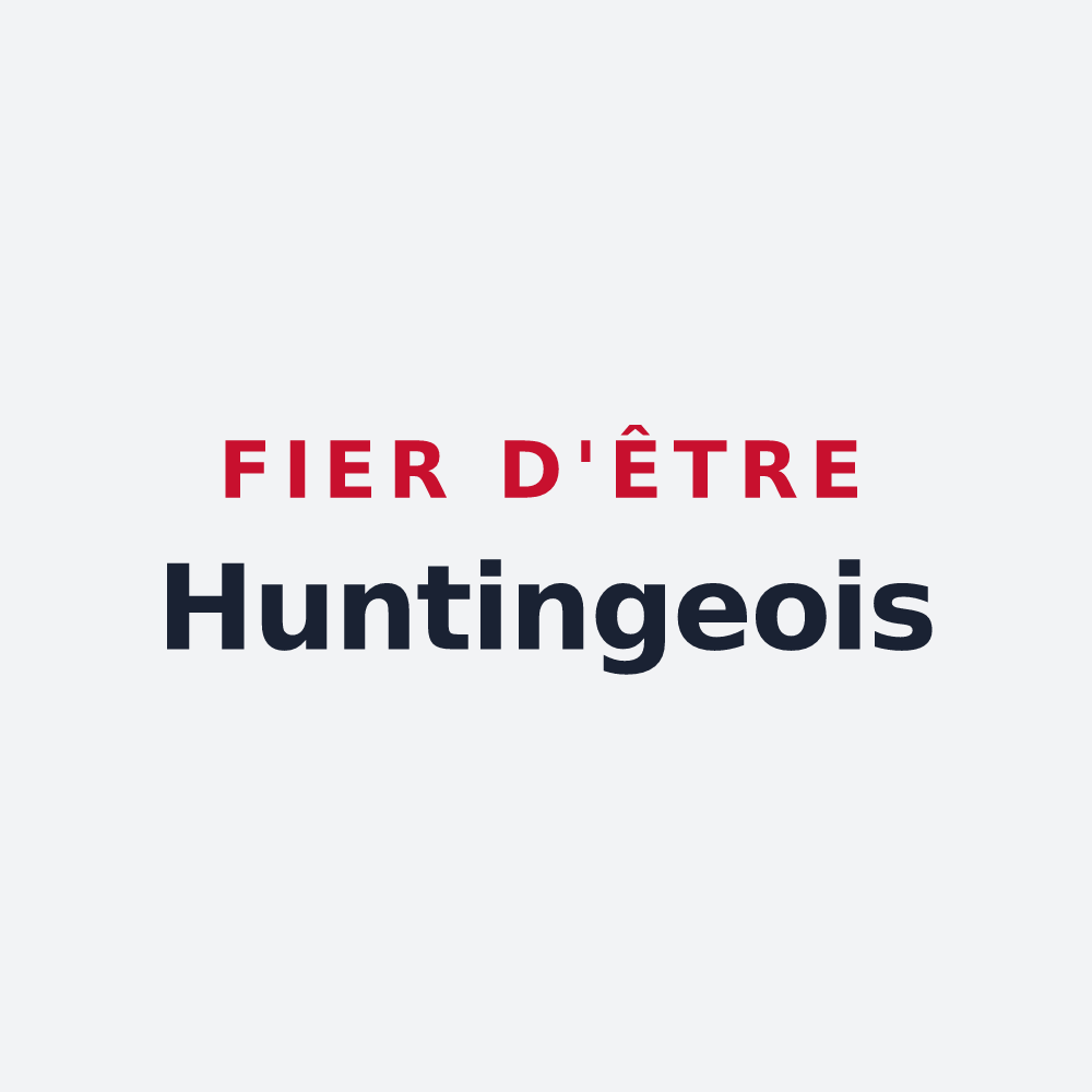 Poster « Fier d'être Huntingeois » — design pour Hunting