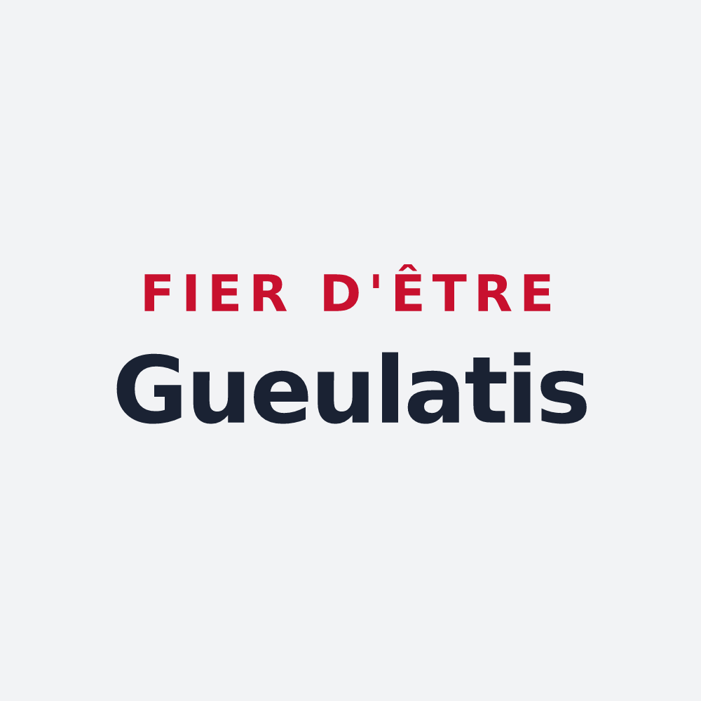 Poster « Fier d'être Gueulatis » — design pour Hurigny