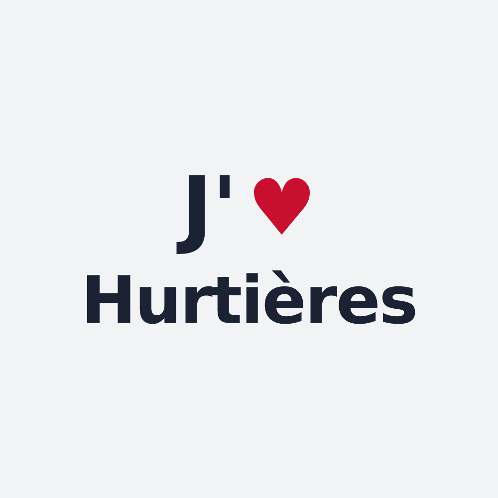 Poster personnalisé Hurtières — design J'aime Hurtières