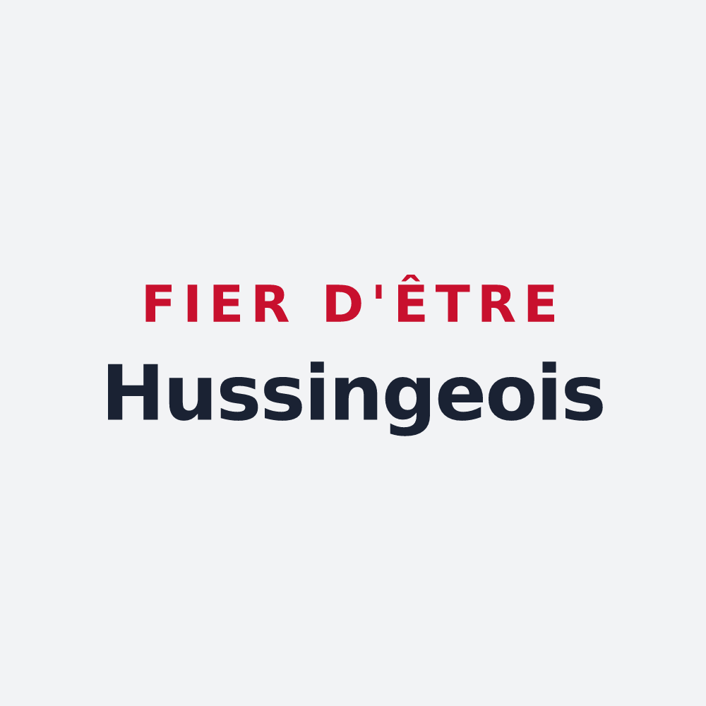 Poster « Fier d'être Hussingeois » — design pour Hussigny-Godbrange