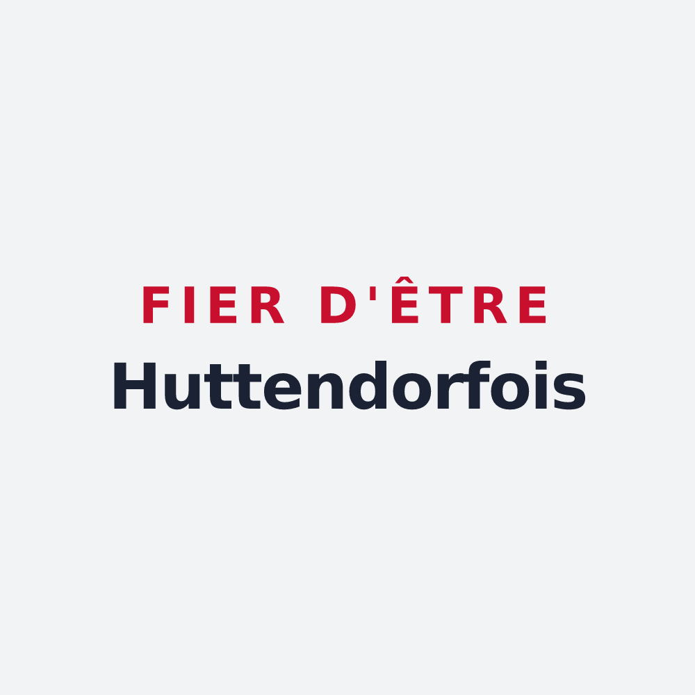 Poster « Fier d'être Huttendorfois » — design pour Huttendorf