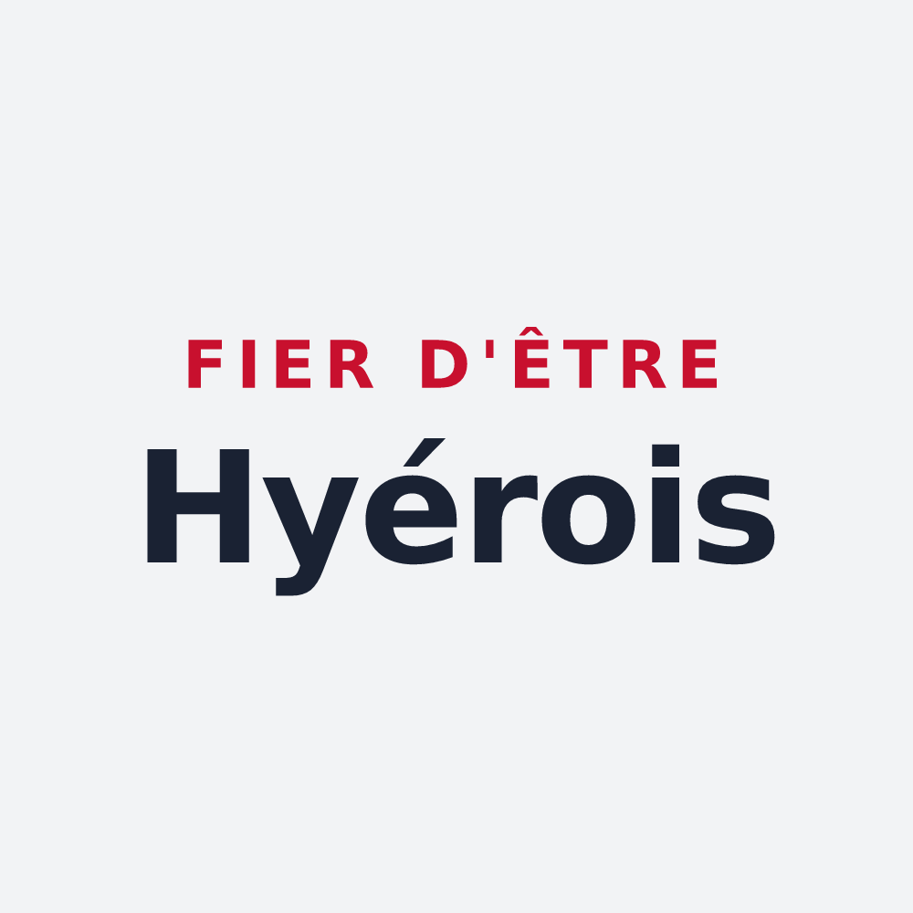 Poster « Fier d'être Hyérois » — design pour Hyères