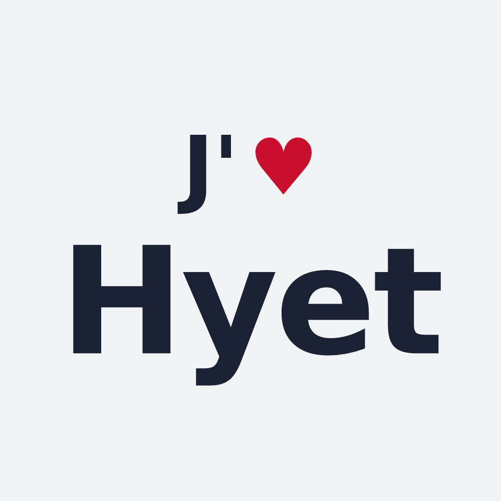 Poster personnalisé Hyet — design J'aime Hyet