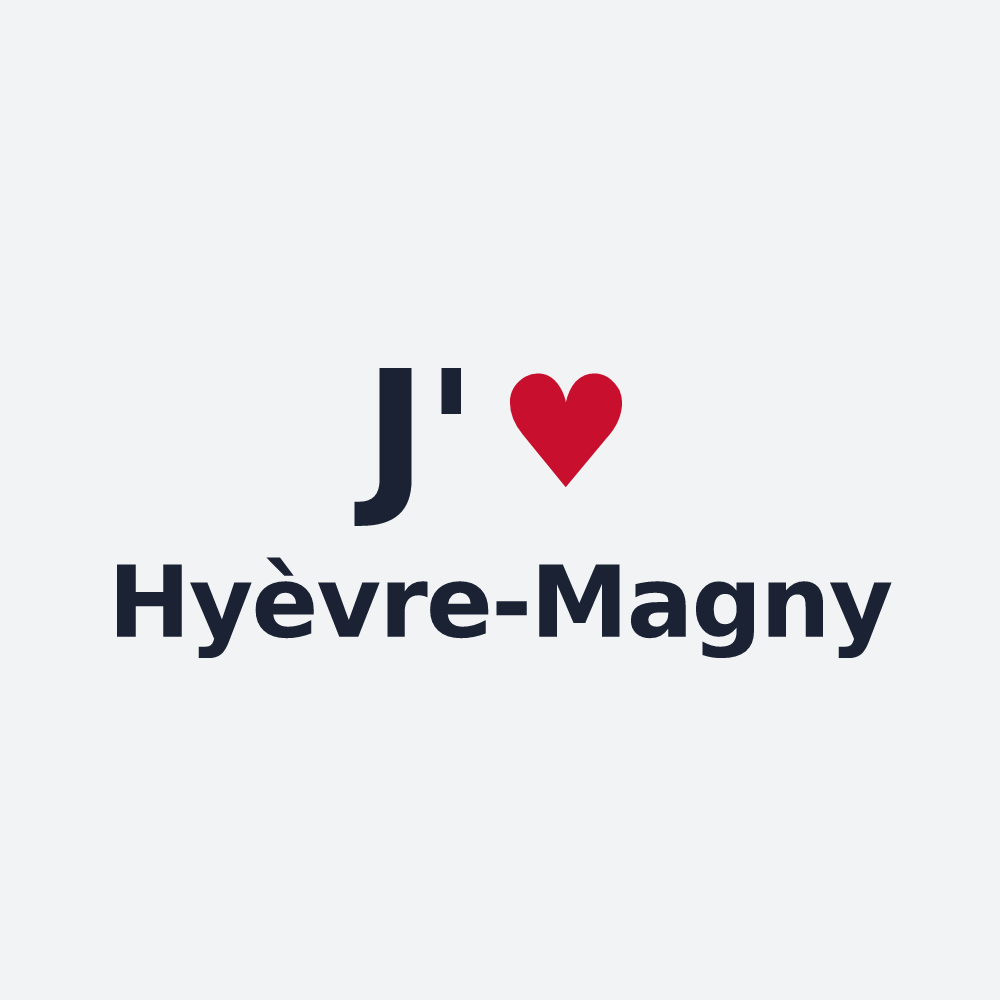 Poster personnalisé Hyèvre-Magny — design J'aime Hyèvre-Magny