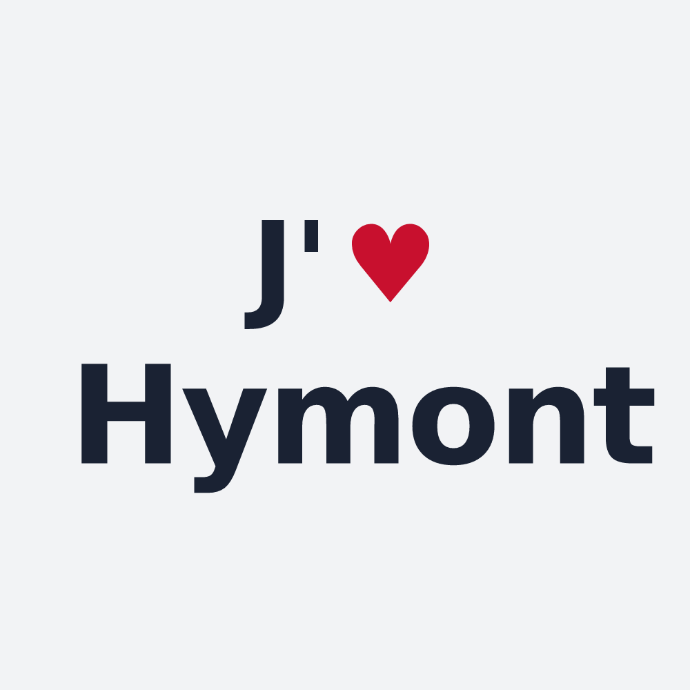 Poster personnalisé Hymont — design J'aime Hymont