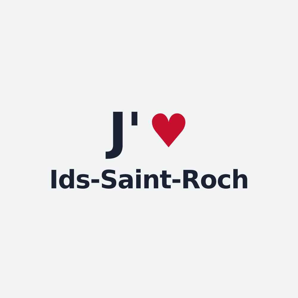 Poster personnalisé Ids-Saint-Roch — design « J'aime Ids-Saint-Roch » imprimé sur le poster