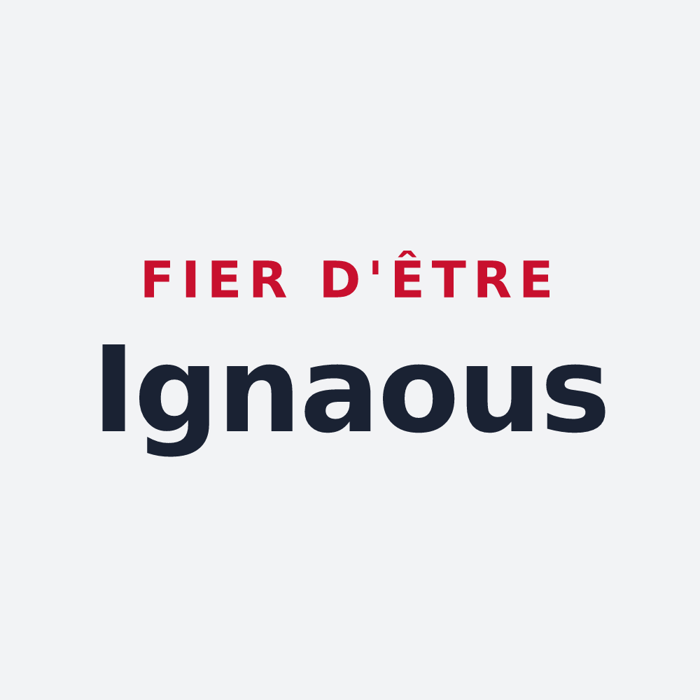 Poster « Fier d'être Ignaous » — design pour Ignaux