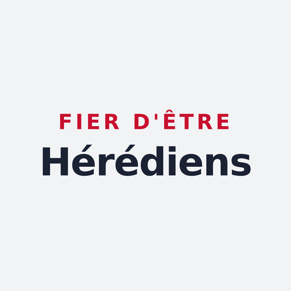 Poster « Fier d'être Hérédiens » — design pour Igney