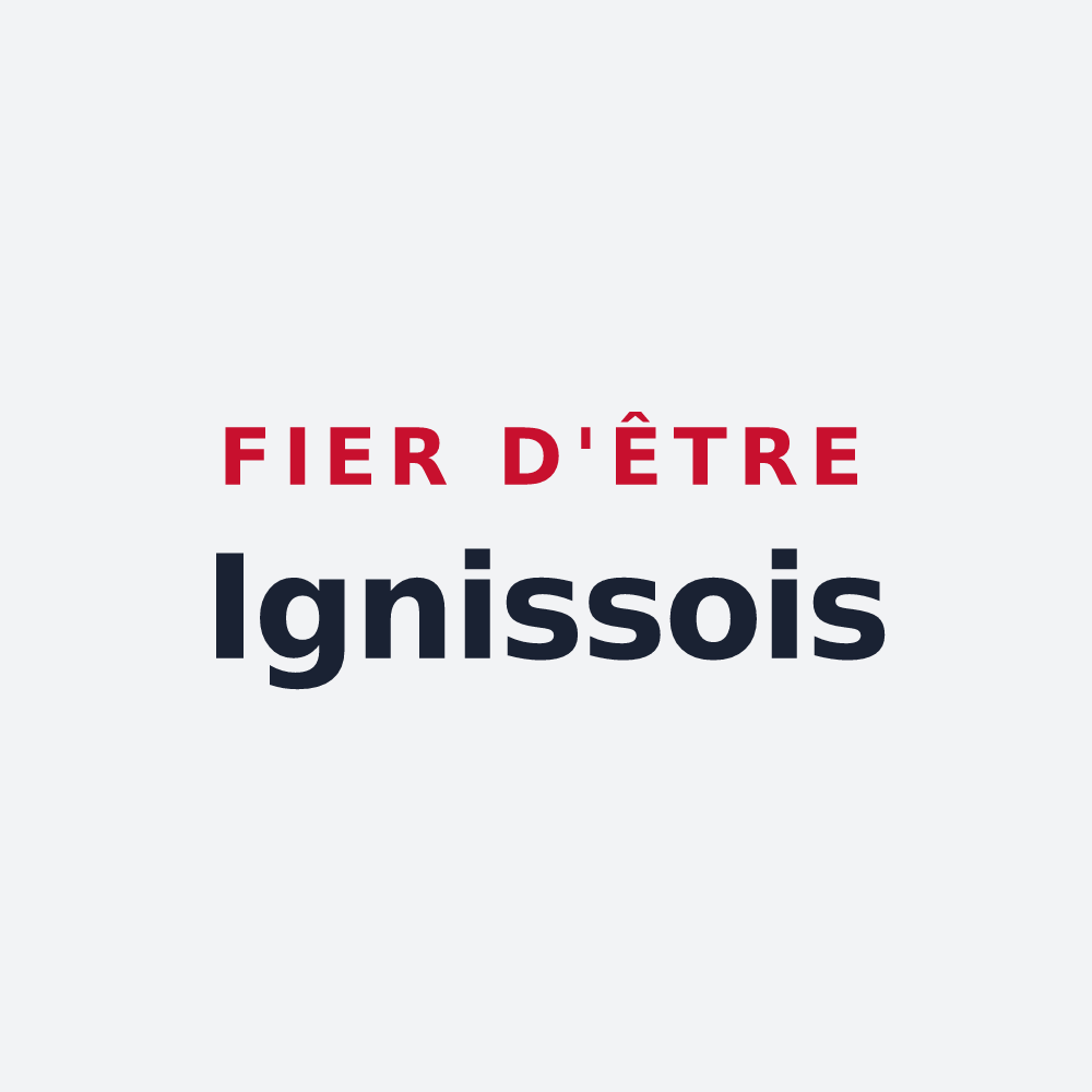 Poster « Fier d'être Ignissois » — design pour Igny