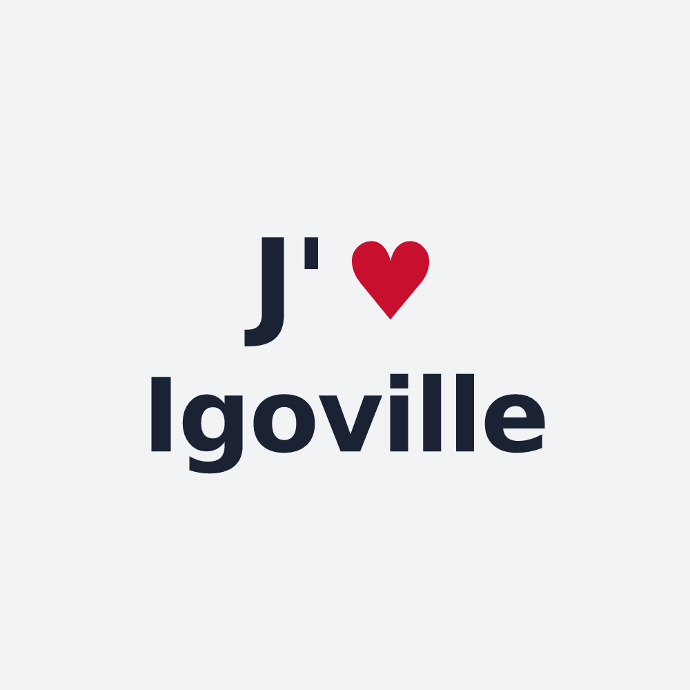 Poster personnalisé Igoville — design J'aime Igoville