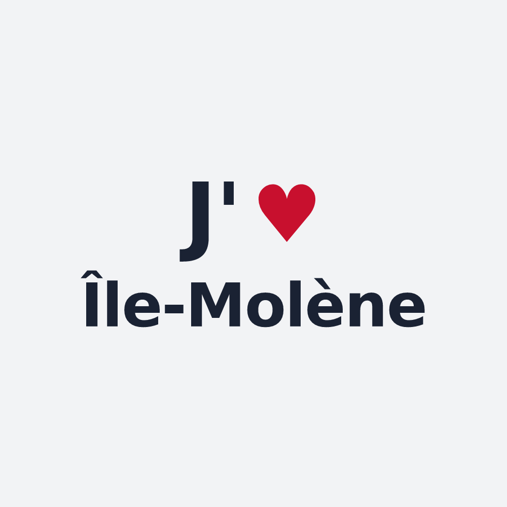 Poster personnalisé Île-Molène — design J'aime Île-Molène