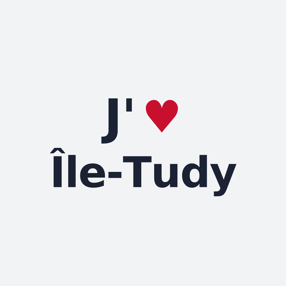 Poster personnalisé Île-Tudy — design J'aime Île-Tudy