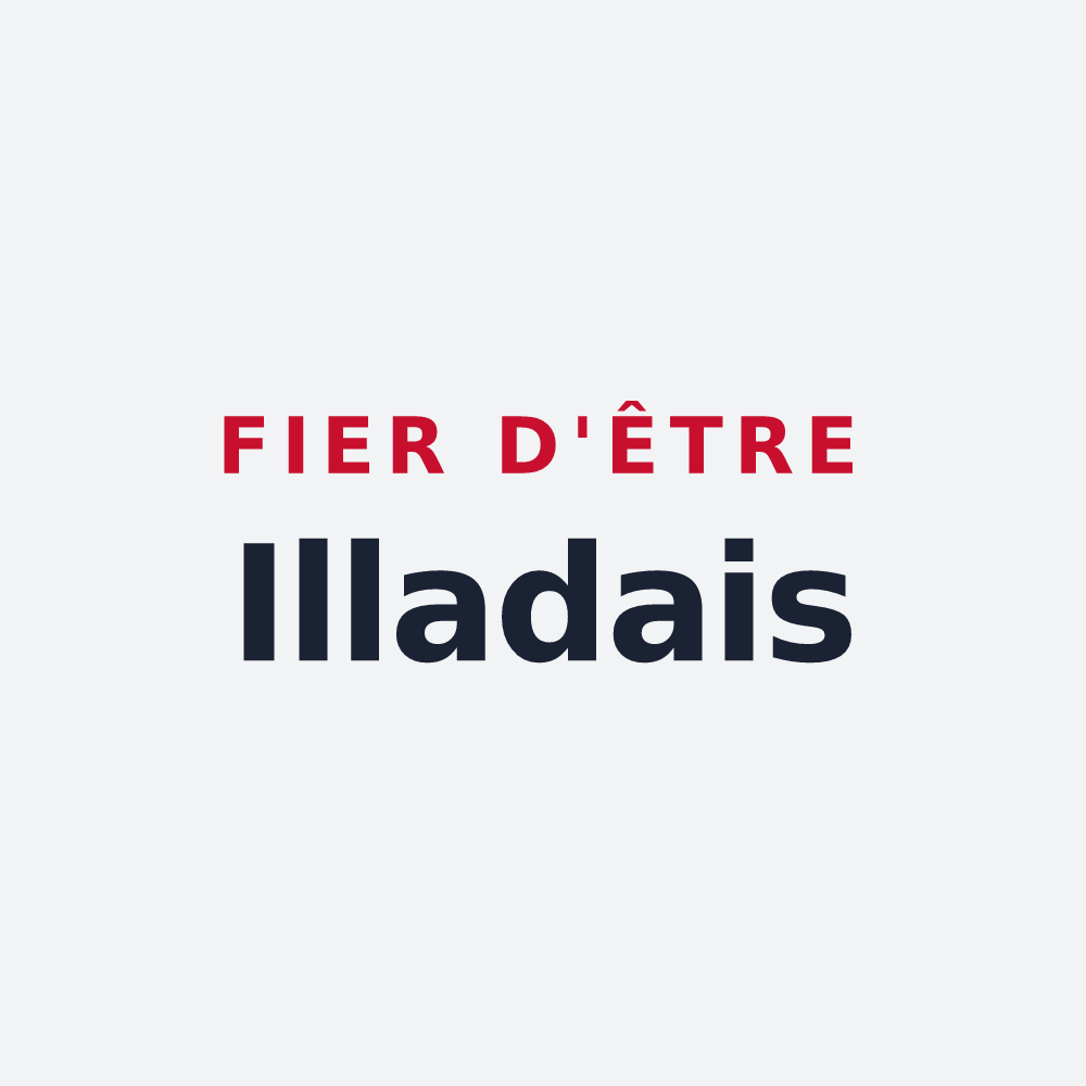 Poster « Fier d'être Illadais » — design pour Illats