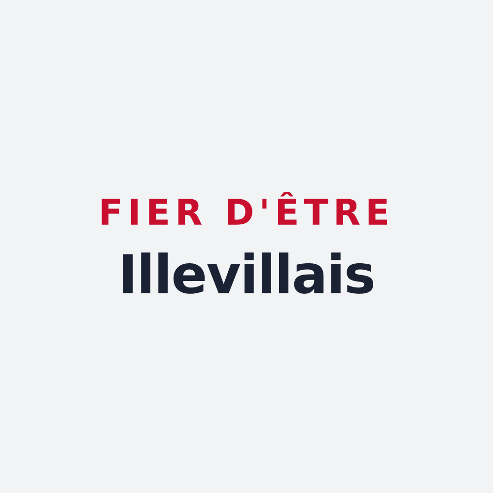 Poster « Fier d'être Illevillais » — design pour Illeville-sur-Montfort
