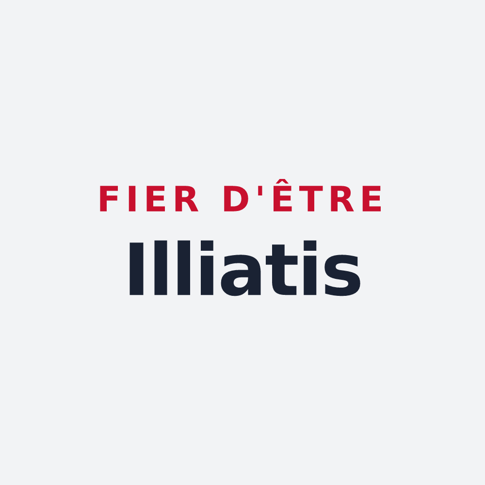 Poster « Fier d'être Illiatis » — design pour Illiat