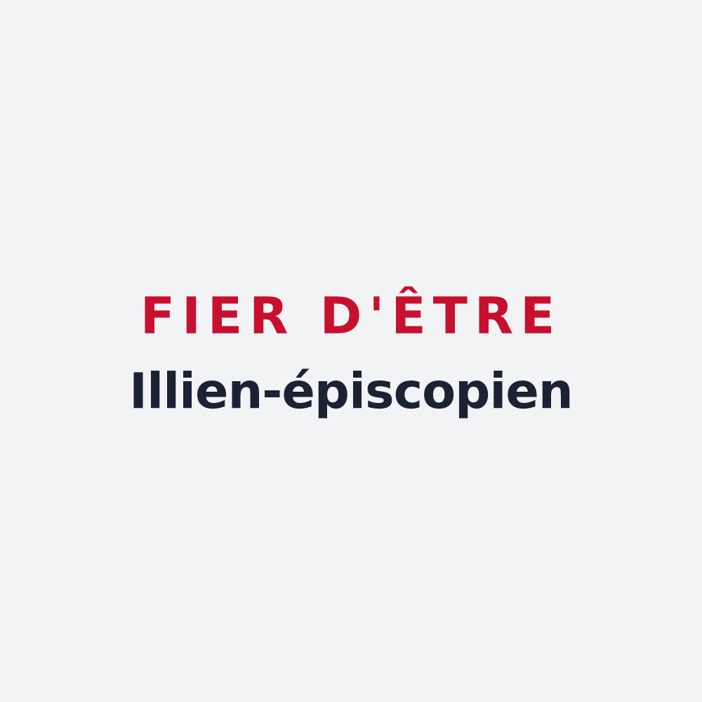 Poster « Fier d'être Illien-épiscopien » — design pour Illiers-l'Évêque