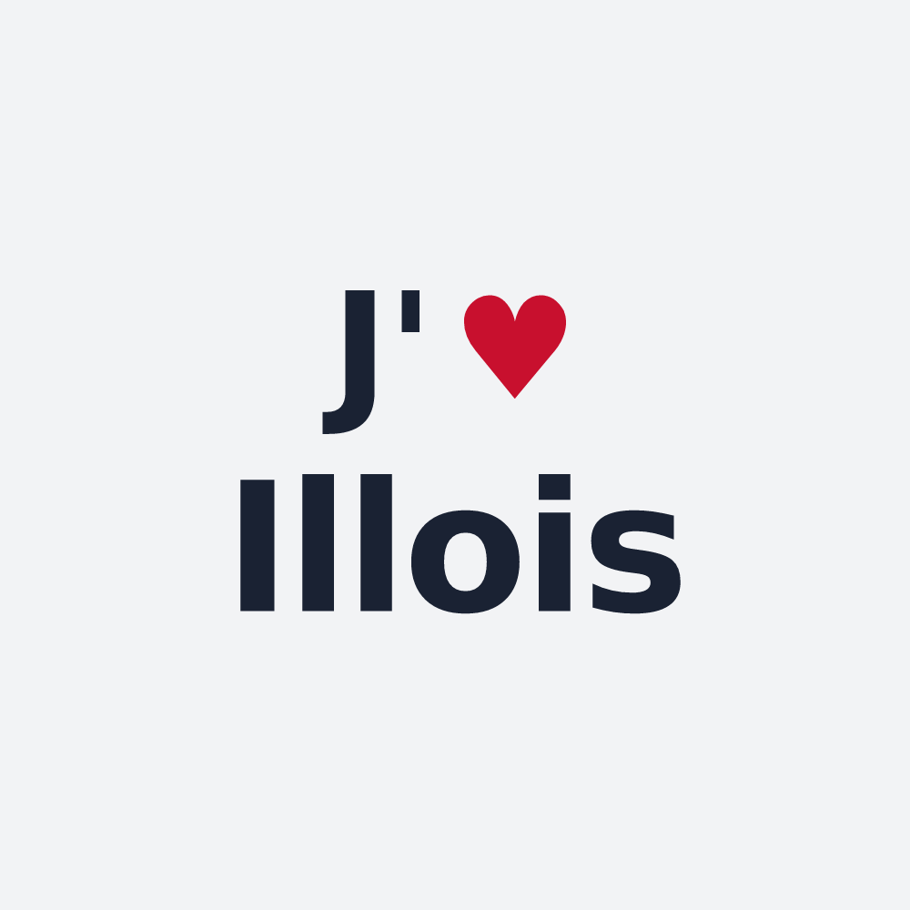 Poster personnalisé Illois — design J'aime Illois