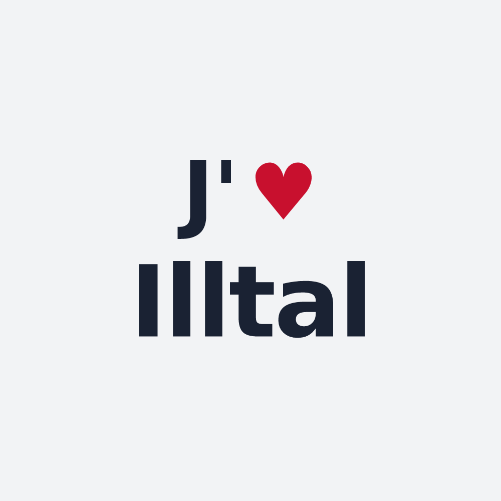 Poster personnalisé Illtal — design J'aime Illtal