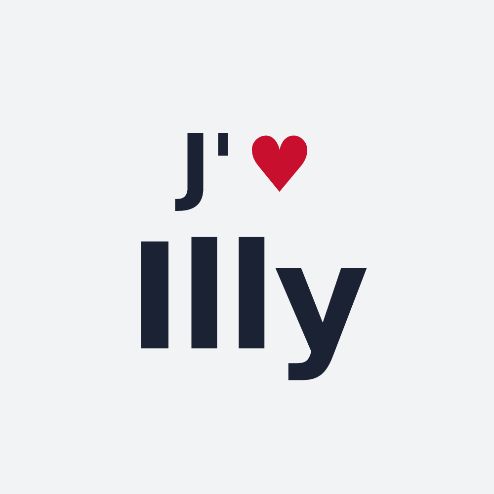 Poster personnalisé Illy — design J'aime Illy