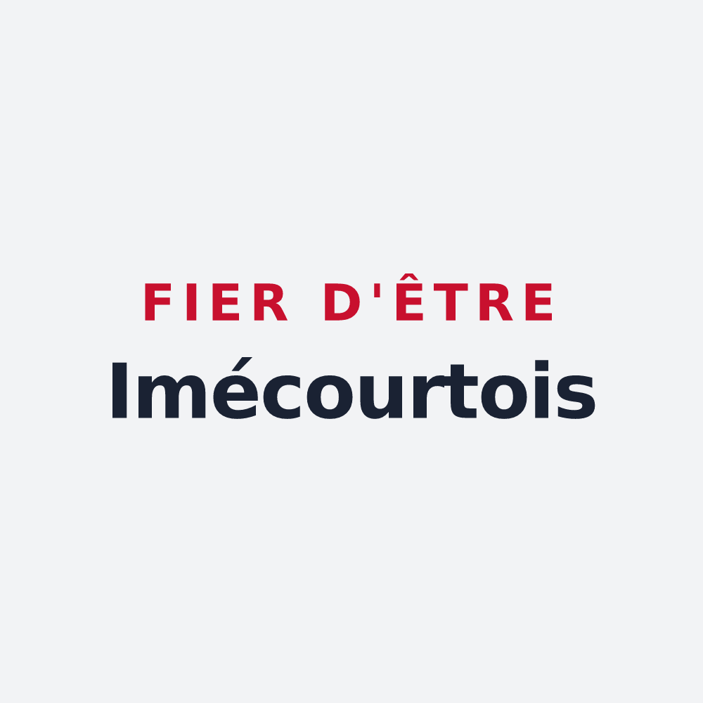 Poster « Fier d'être Imécourtois » — design pour Imécourt