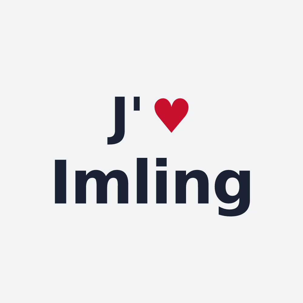 Poster personnalisé Imling — design J'aime Imling
