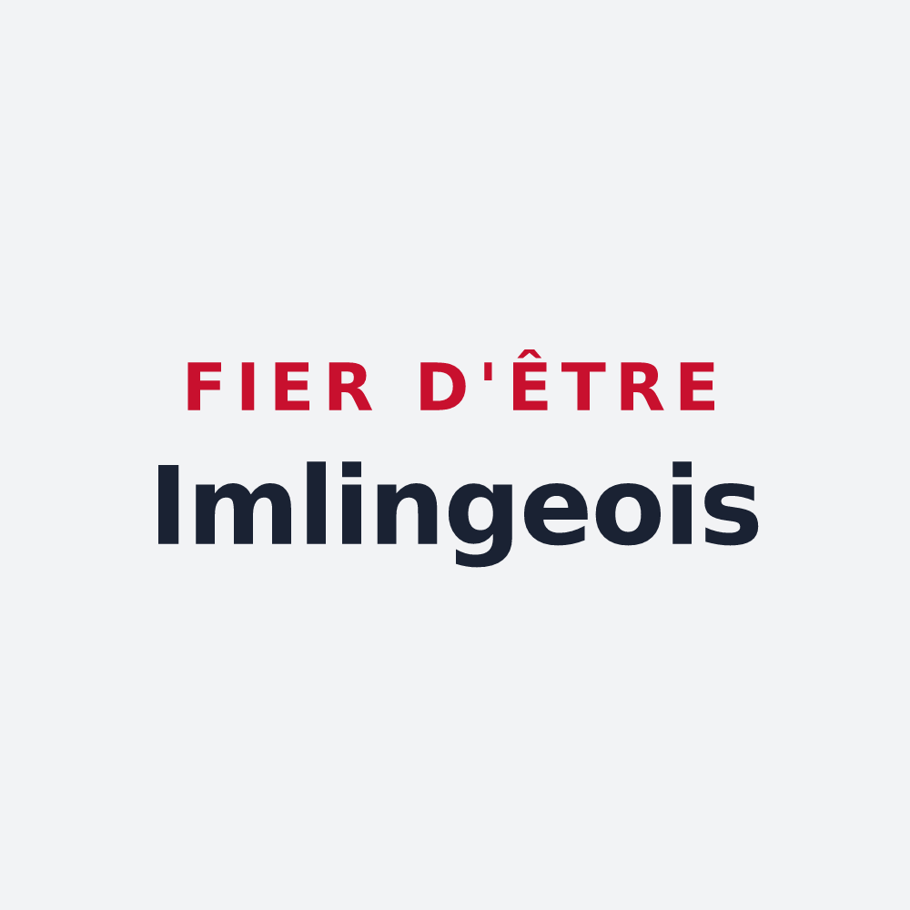 Poster « Fier d'être Imlingeois » — design pour Imling