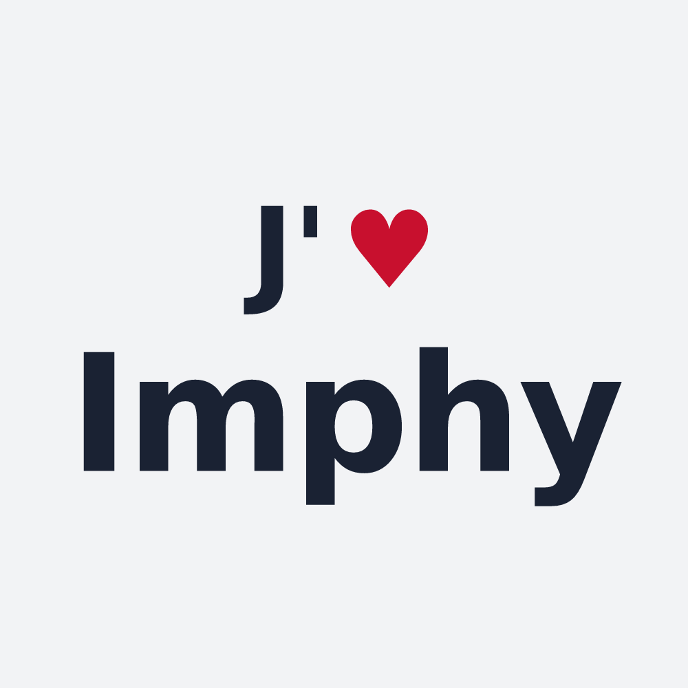 Poster personnalisé Imphy — design J'aime Imphy