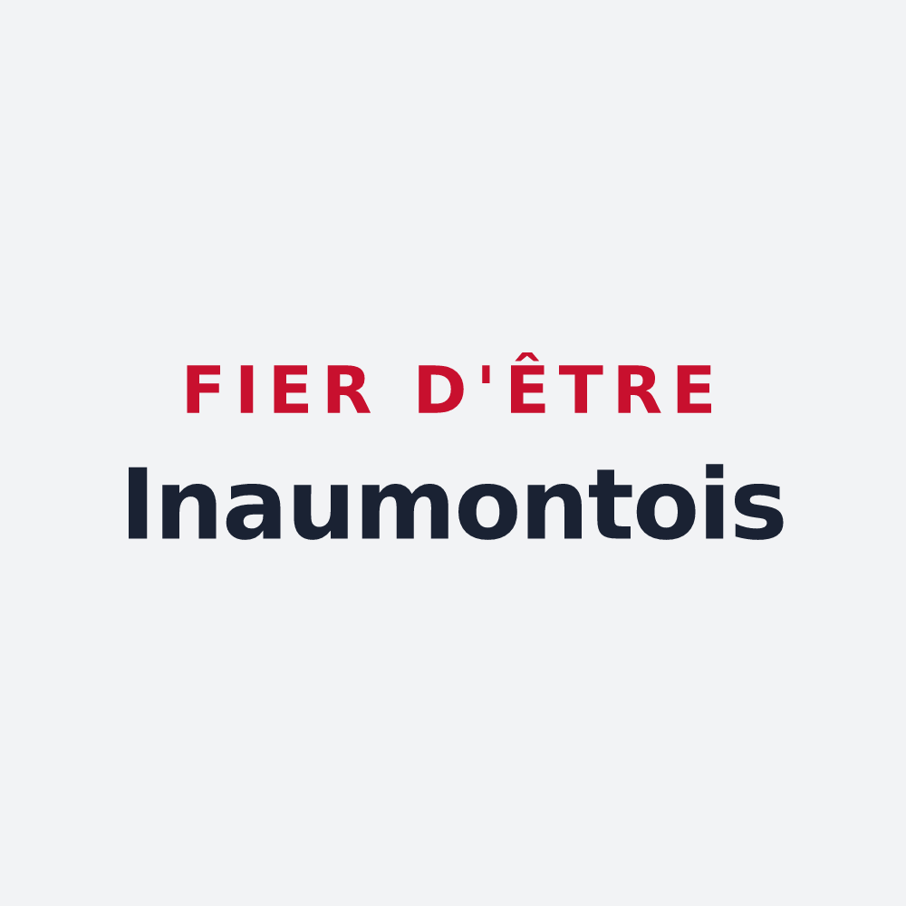 Poster « Fier d'être Inaumontois » — design pour Inaumont
