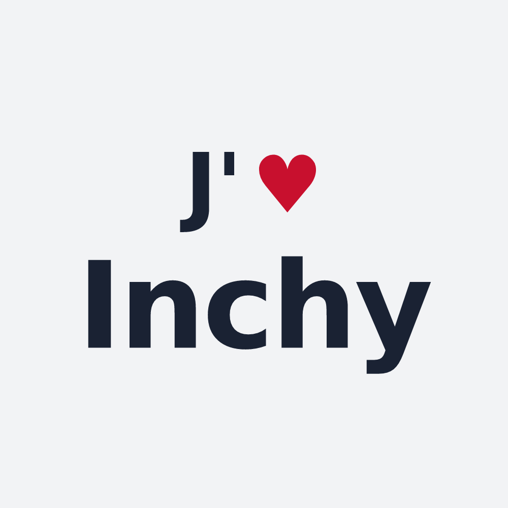 Poster personnalisé Inchy — design J'aime Inchy