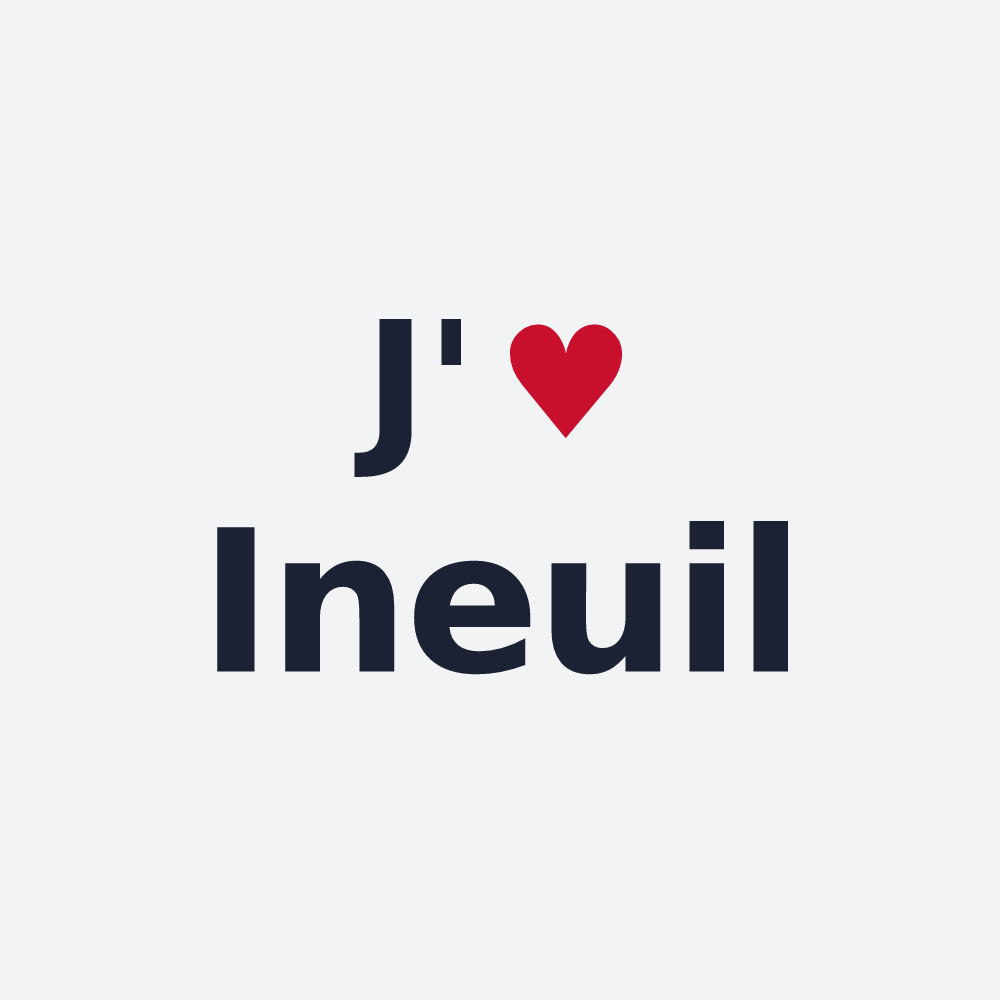 Poster personnalisé Ineuil — design J'aime Ineuil