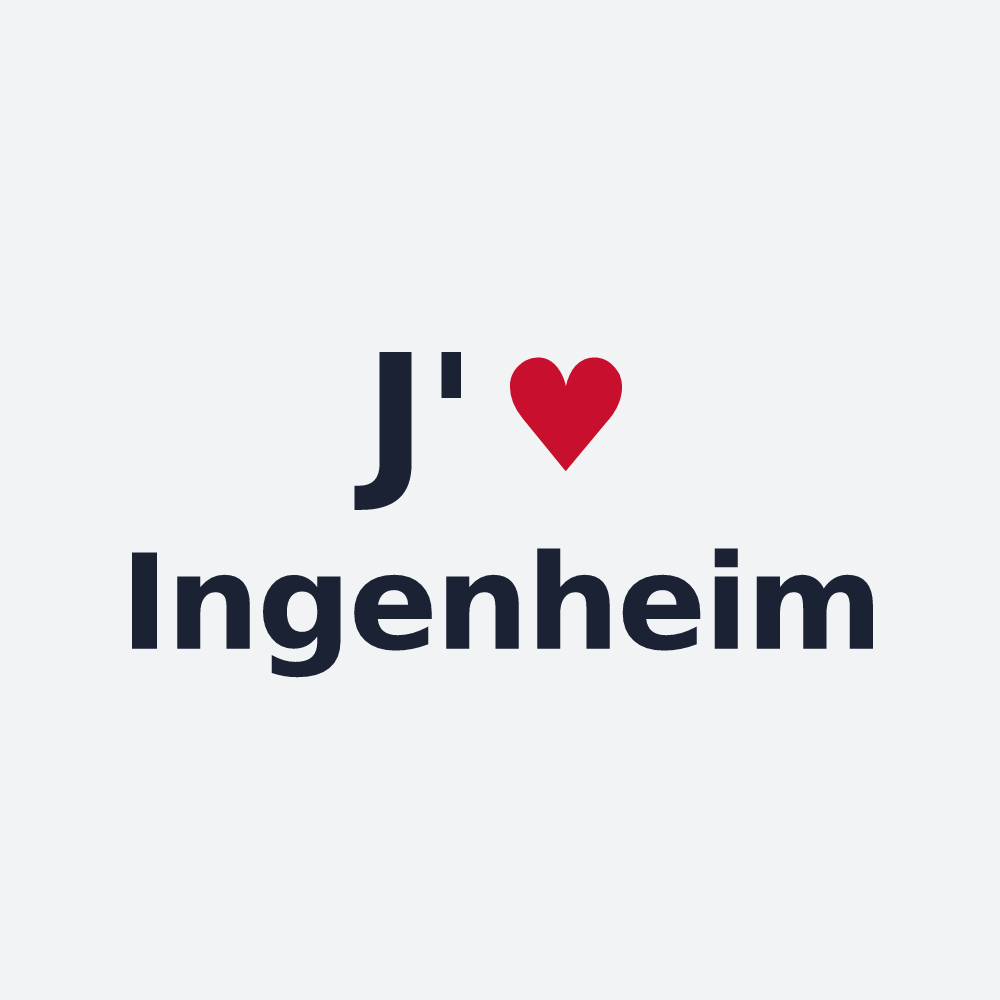 Poster personnalisé Ingenheim — design J'aime Ingenheim