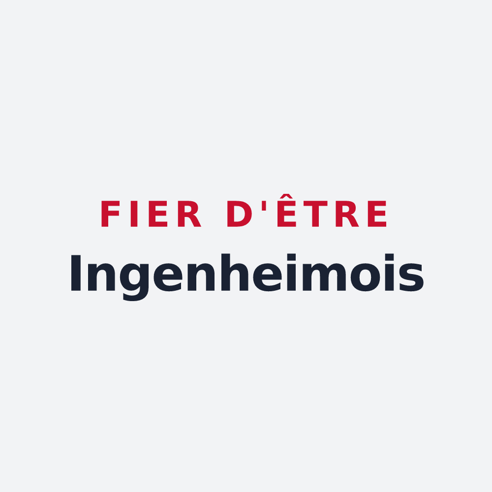 Poster « Fier d'être Ingenheimois » — design pour Ingenheim