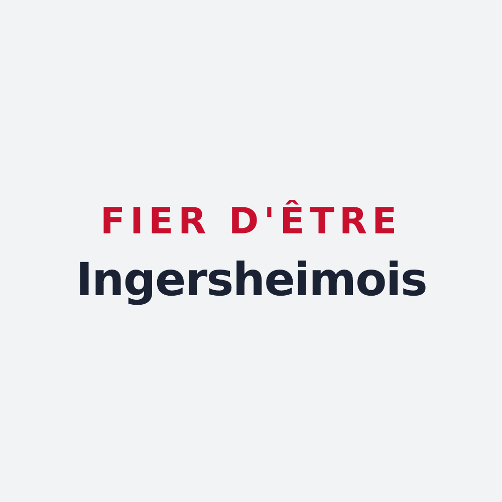 Poster « Fier d'être Ingersheimois » — design pour Ingersheim
