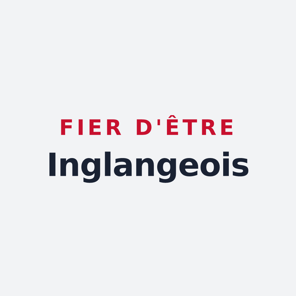 Poster « Fier d'être Inglangeois » — design pour Inglange