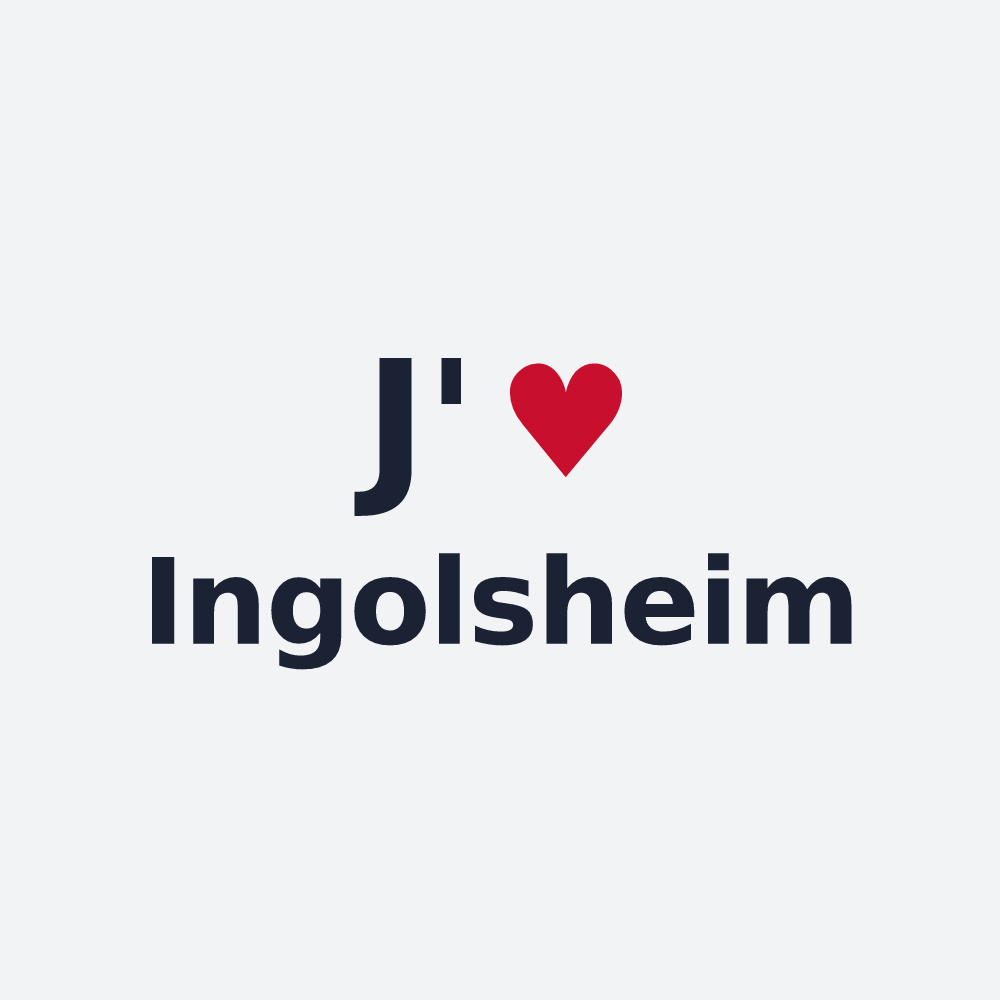 Poster personnalisé Ingolsheim — design J'aime Ingolsheim