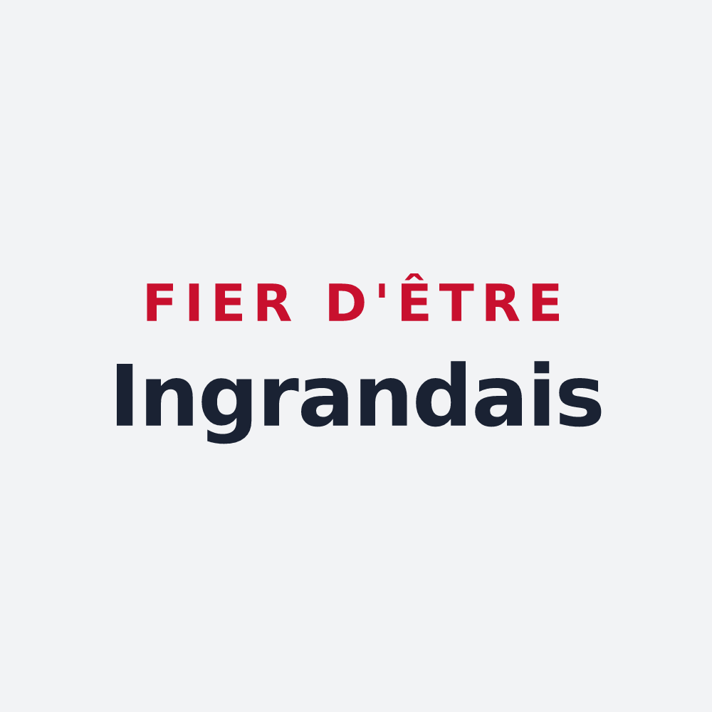 Poster « Fier d'être Ingrandais » — design pour Ingrandes-le-Fresne-sur-Loire