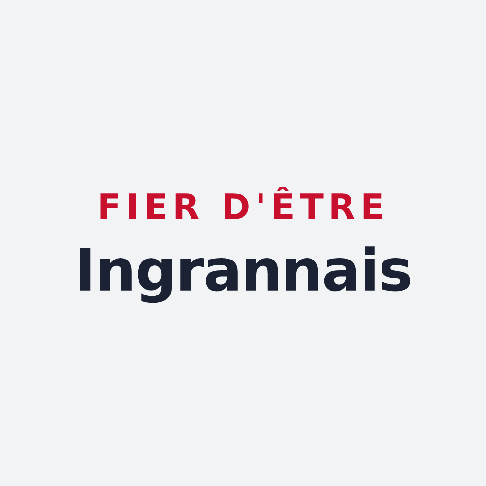 Poster « Fier d'être Ingrannais » — design pour Ingrannes
